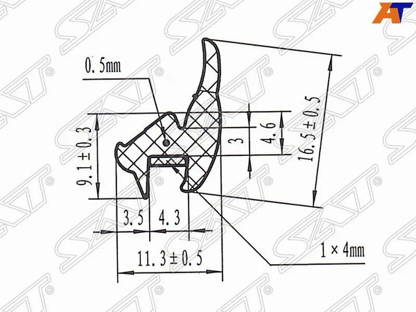 Молдинг лобового стекла (Сверху) Honda CR-V 06-12