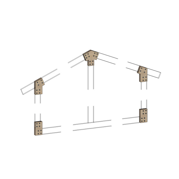 Коннекторы FINHA M200F для быстрого монтажа барнхаус (11 арок) купить ...