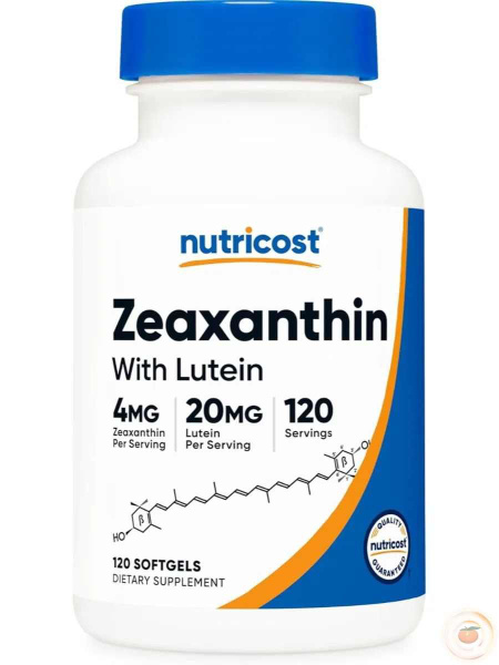 Зеаксантин и лютеин (Zeaxanthin with Lutein), 120 капсул купить на OZON ...