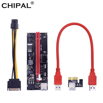 PCI-E райзер для видеокарты CHIPAL VER009S PCIE удлинитель плата стояка ...