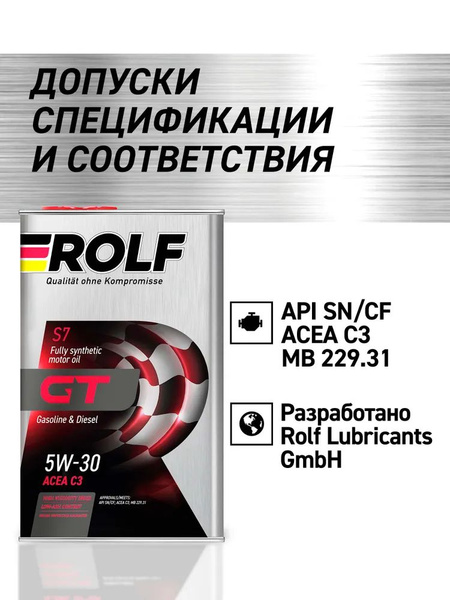 Rolf GT 5w30 бочка