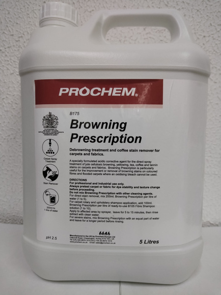 Пятновыводитель на основе кислот Prochem Browning Prescription 5l ...