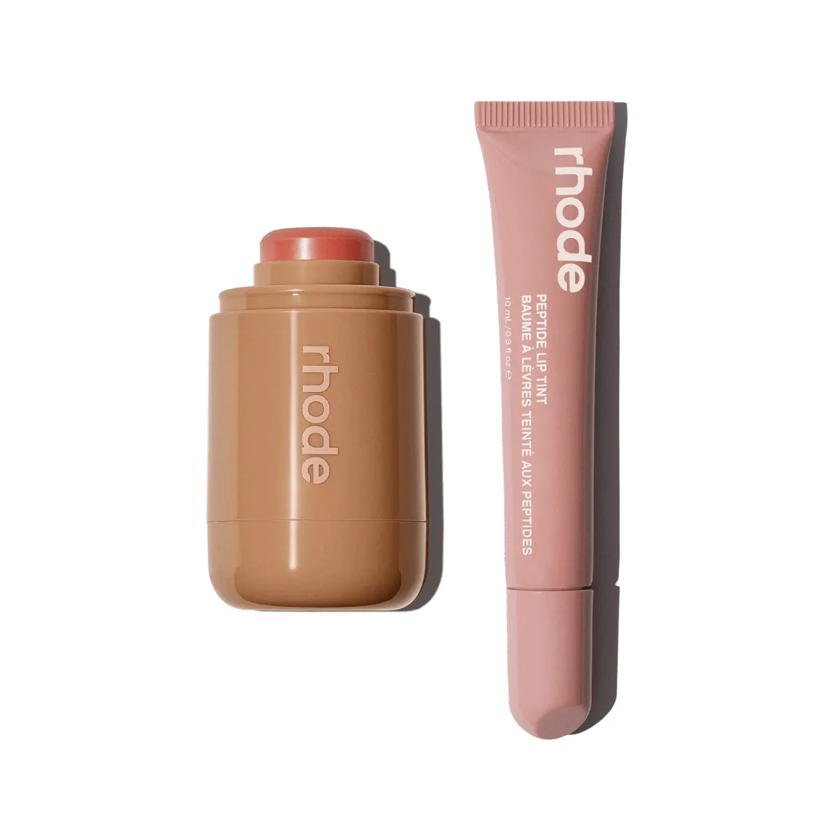 Набор косметики Rhode the fall duos POCKET BLUSH + PEPTIDE LIP TINT Румяна freckle и Тинт для губ toast