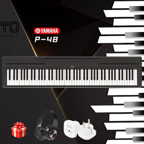 Электрическое пианино Yamaha P48B профессиональная портативная 88 ...