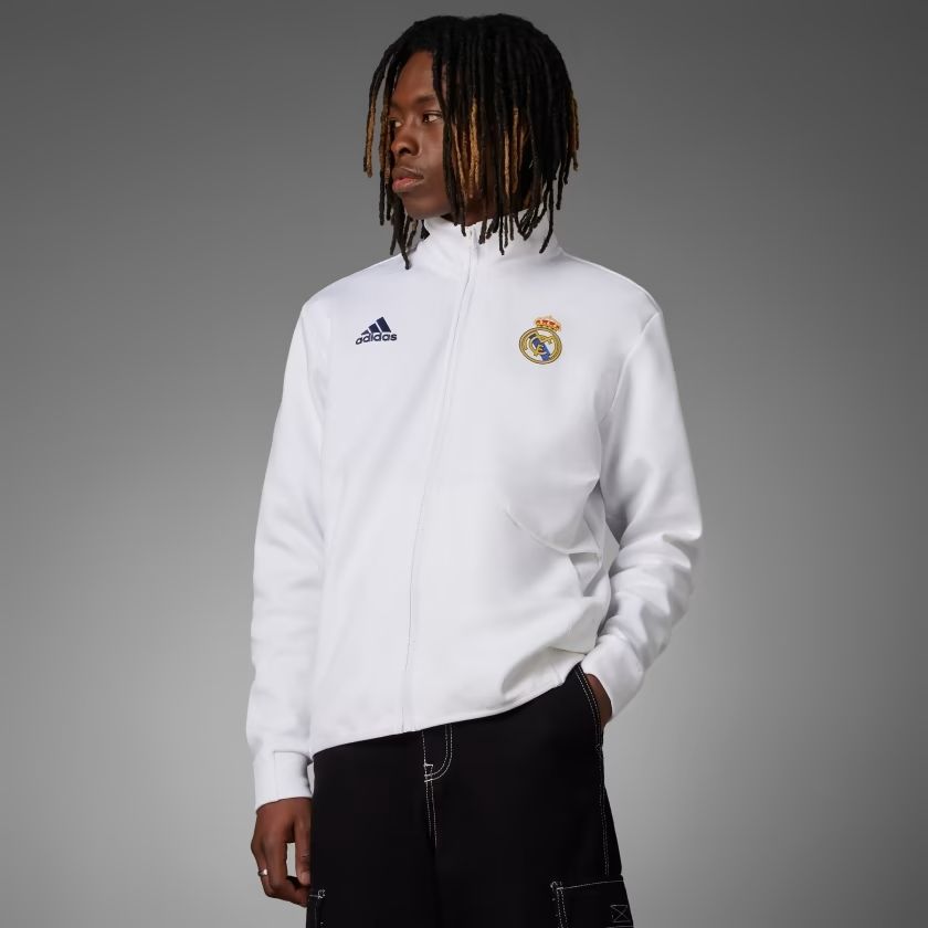 Белая кофта adidas real Madrid