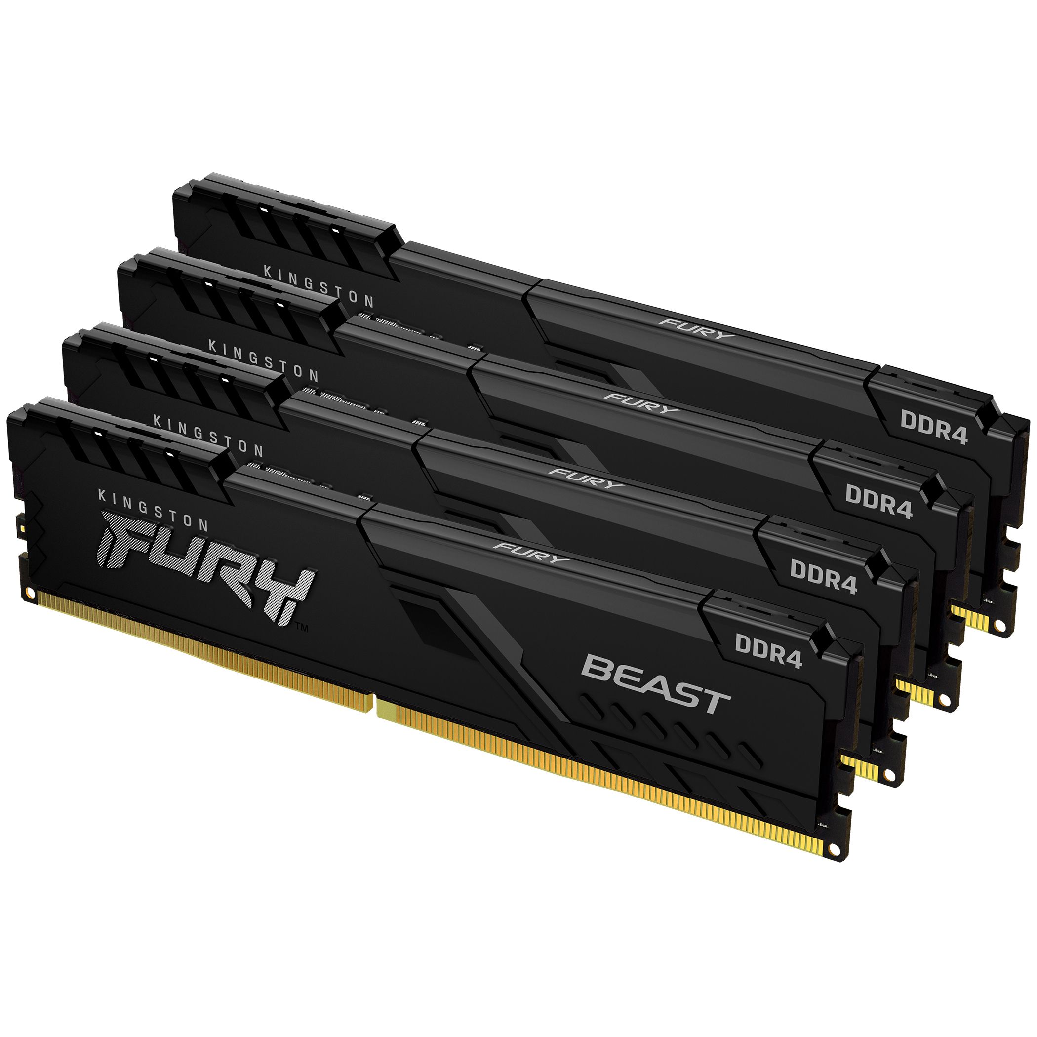 KingstonFuryОперативнаяпамятьBeastBlackRGBDDR43600МГц4x8ГБ(KF436C17BBK4/32)