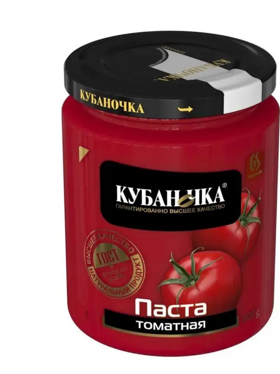 Кубаночка Томатная паста 3000г. 6шт.