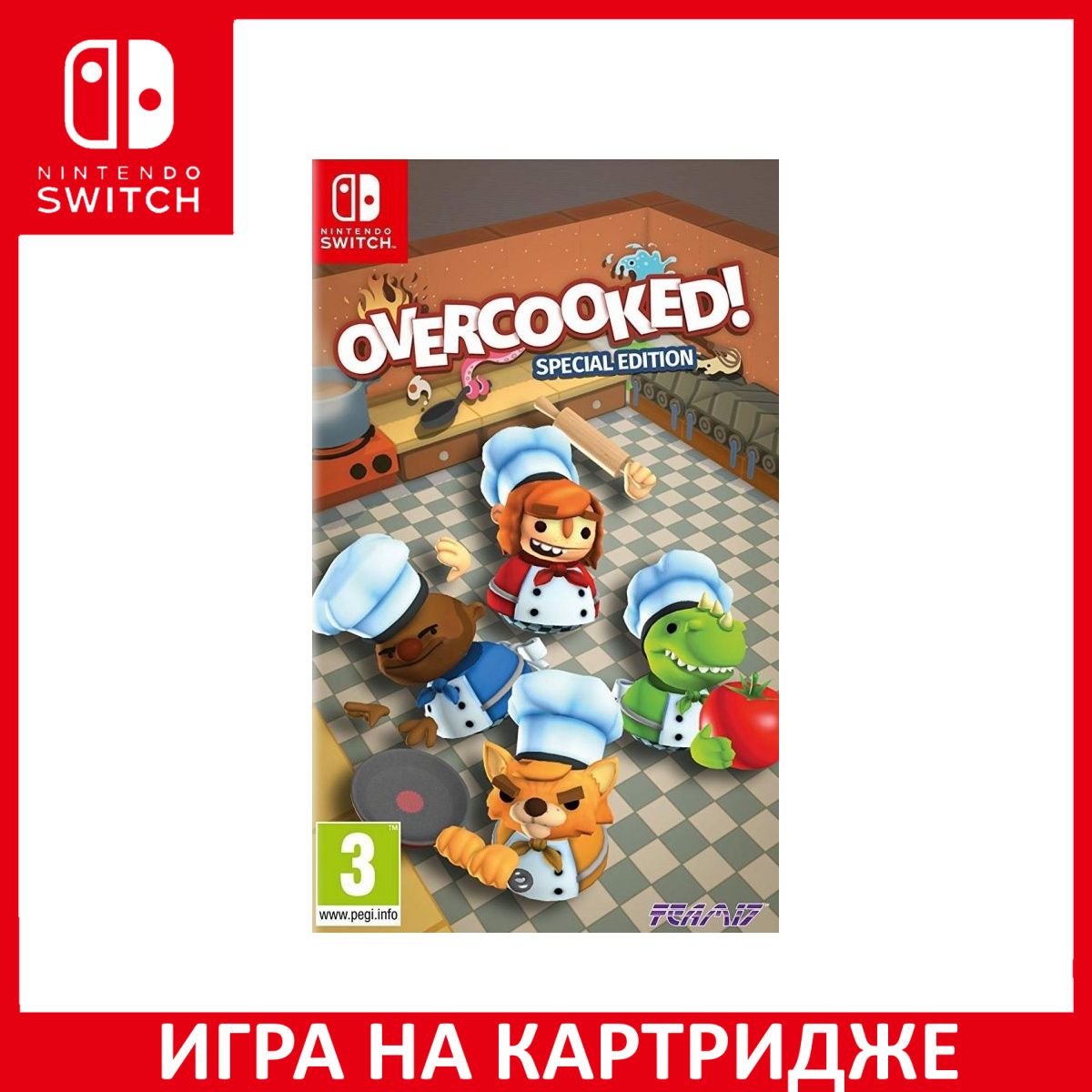 Игра Overcooked: Special Edition (Адская кухня) (Nintendo Switch,  Английская версия) купить по низкой цене с доставкой в интернет-магазине  OZON (1324341231)