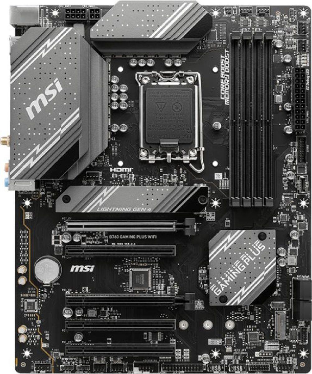 Материнская плата MSI B760 GAMING PLUS WIFI (LGA1700, ATX)