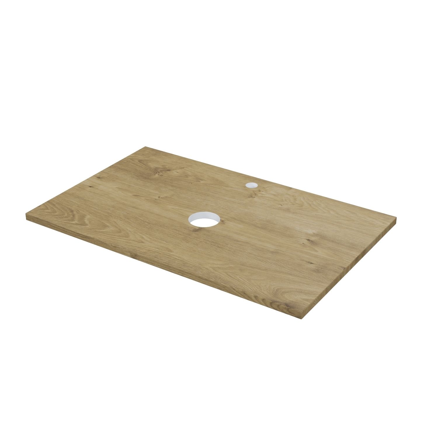 Фото товара на маркетплейсе ozon Столешница на тумбу в ванную, МДФ, 80 см, дуб верона, Optima Home, IDDIS, OPH80BVi89