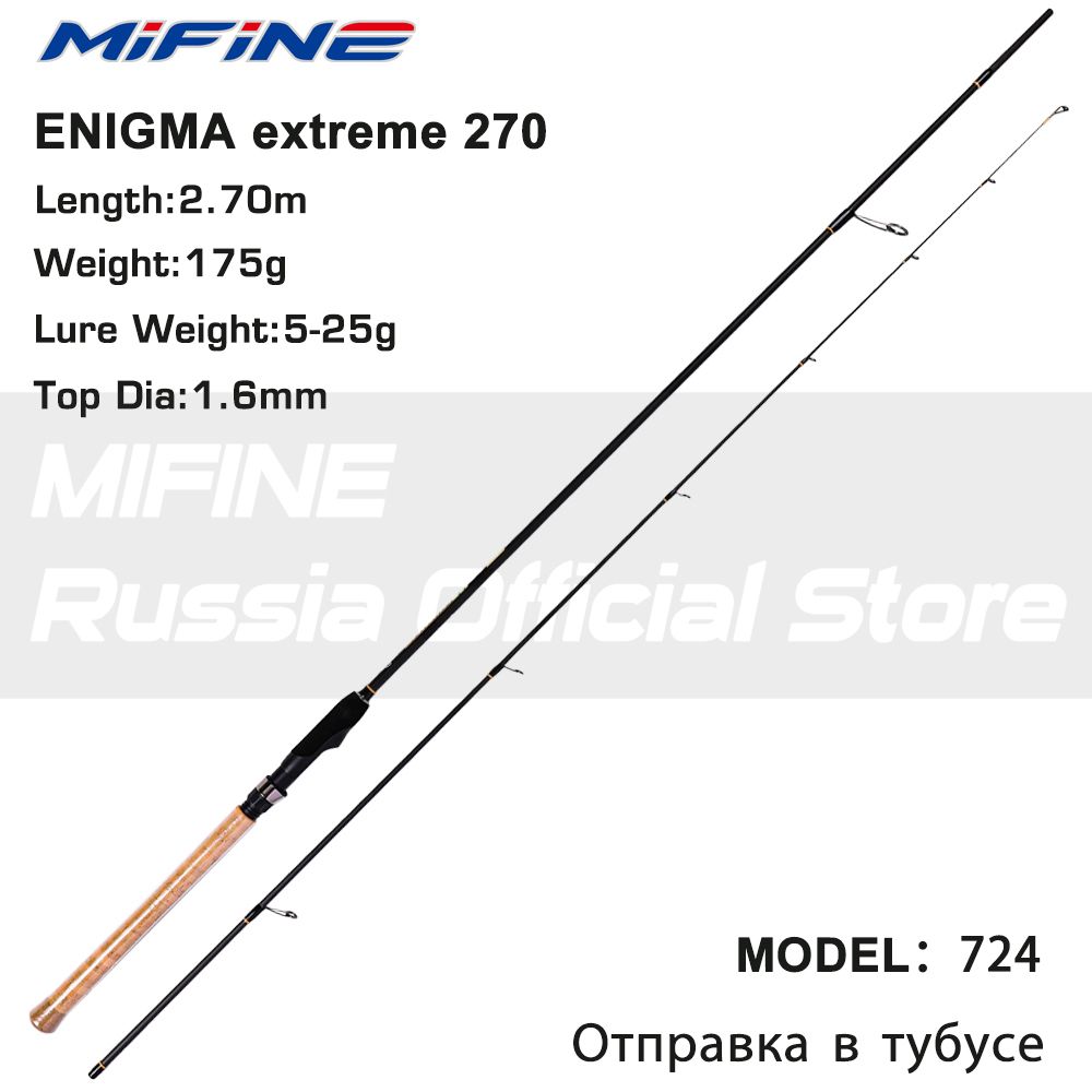 ШтекерныйспиннингдлярыбалкиMifineProENIGMAextremeSPIN(5-25g)270см