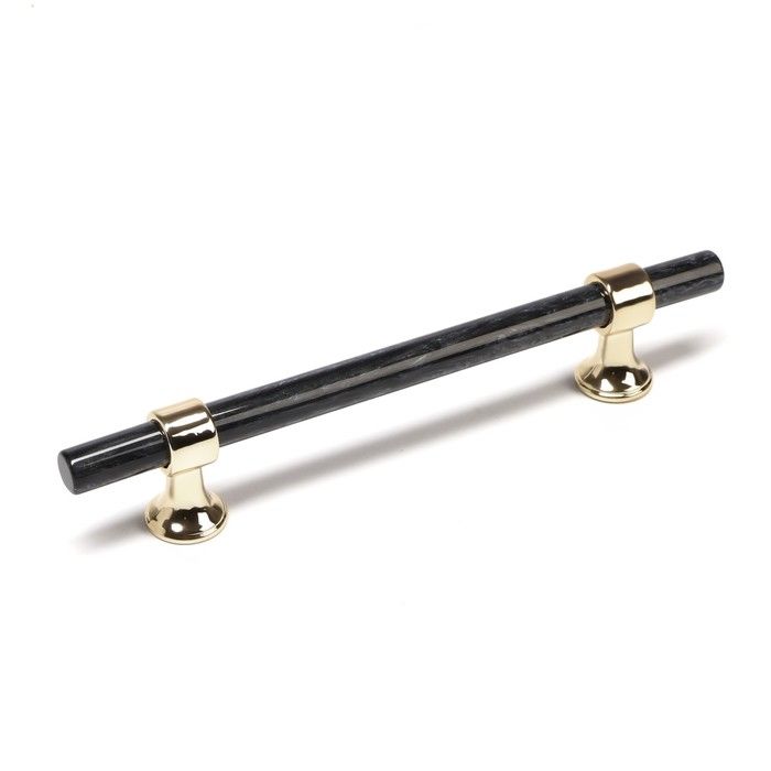 Мебельная Ручка мебельная скоба CAPPIO PK106, м/о 128 мм, D-12 мм, пластик, цвет золото