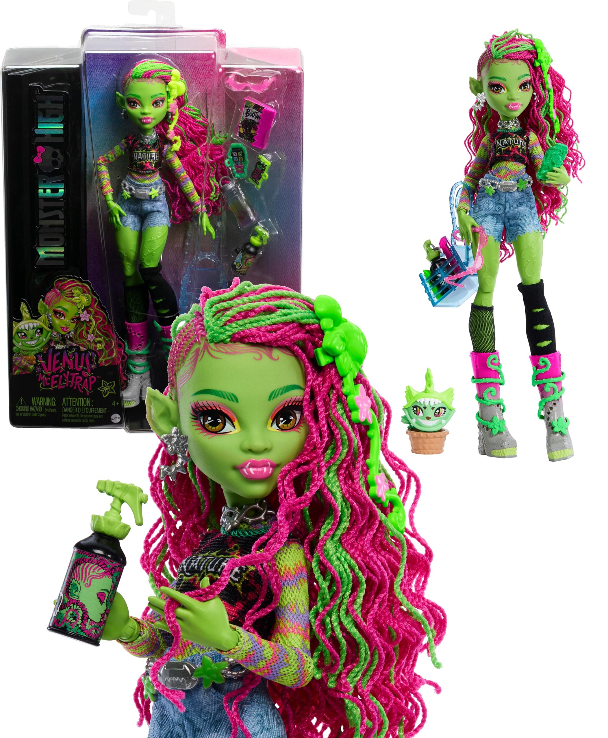 Кукла Венера Макфлайтрап Монстер Хай Monster High Венера Макфлайтрап Venus  McFlytrap Generation 3 - купить с доставкой по выгодным ценам в  интернет-магазине OZON (1464045279)