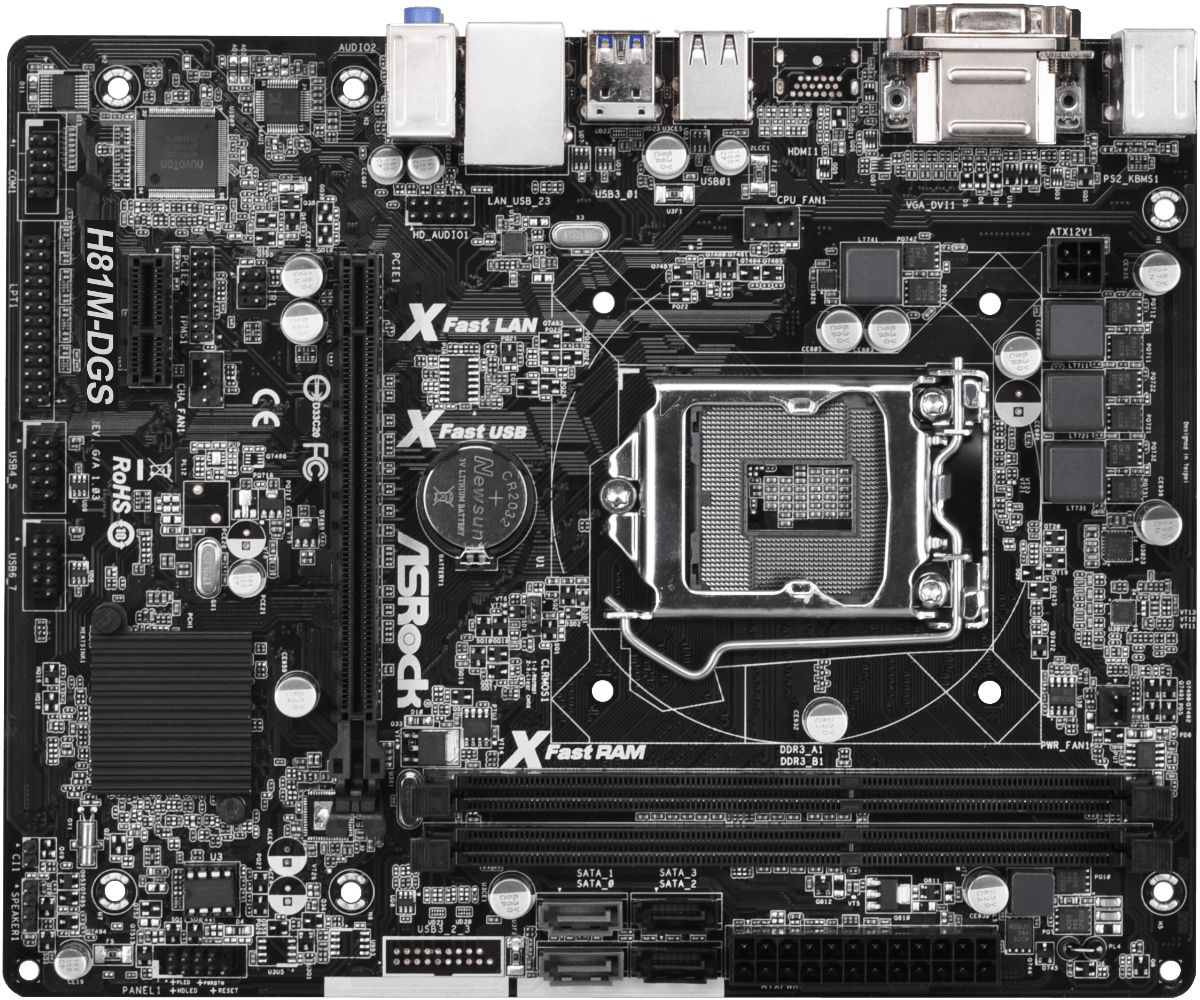 МатеринскаяплатаSocket1150AsrockH81M-DGS.Товаруцененный