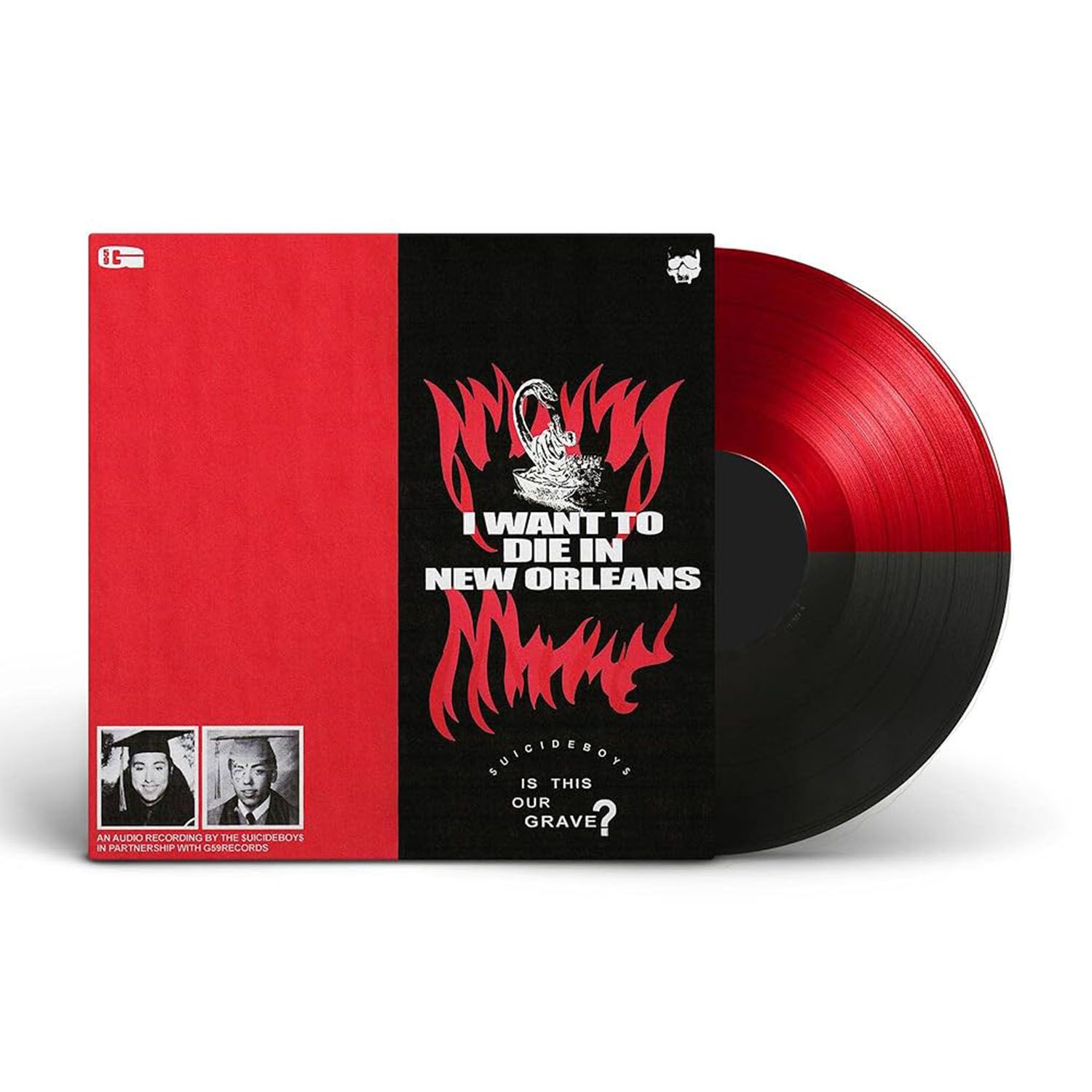 Виниловая пластинка SuicideboyS - I Want To Die In New Orleans Пластинки, LP, Album, Black & Red Translucent Split