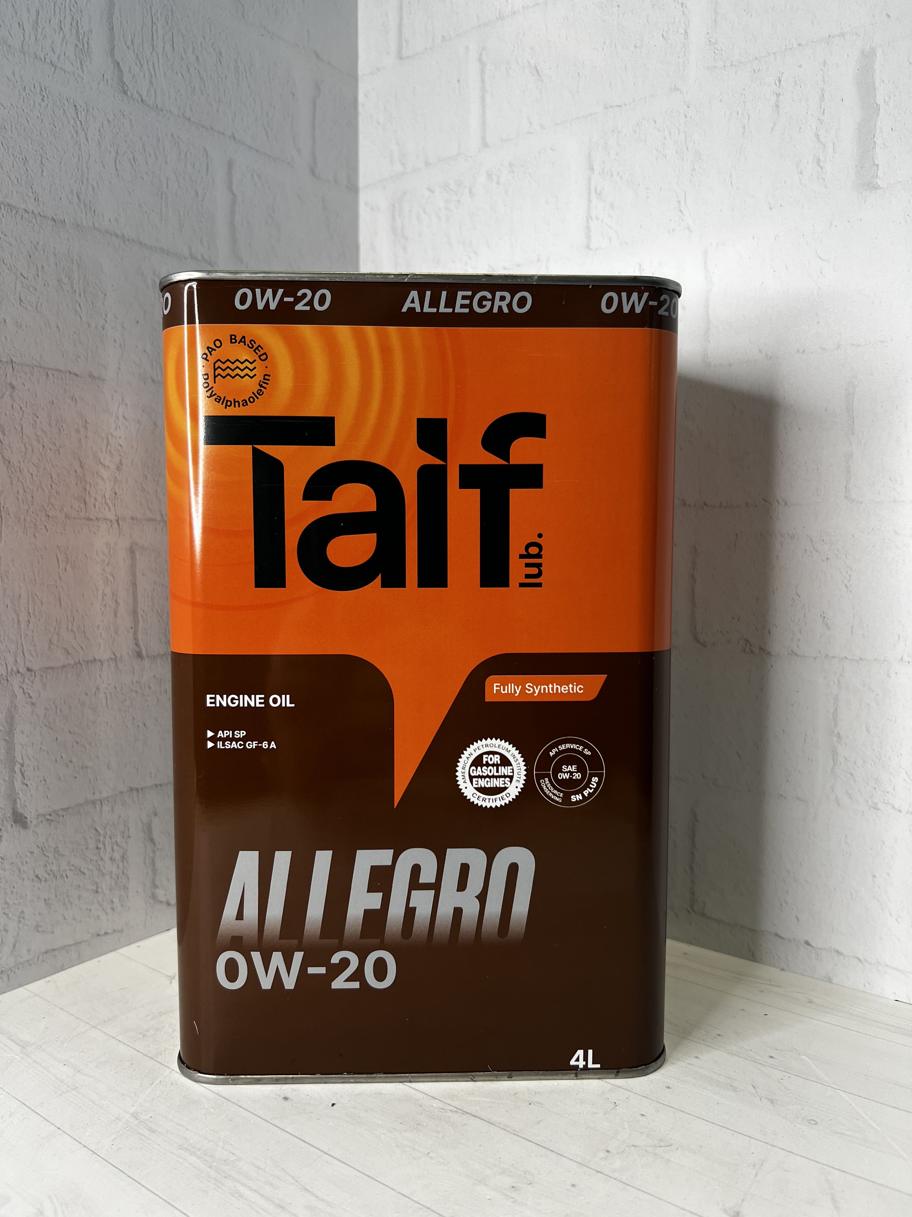 TAIFallegro,пао,sp,gf-6,0W-20Масломоторное,Синтетическое,4л