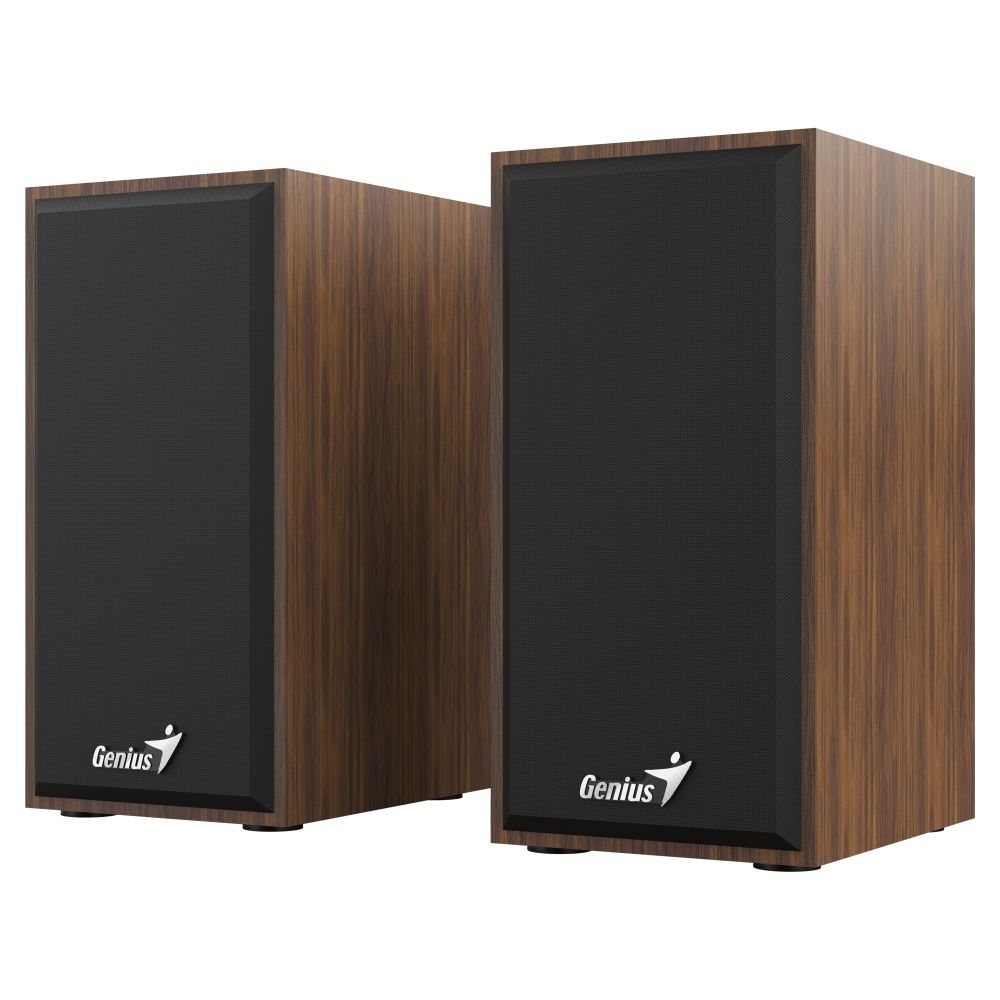 Колонки Genius SP-HF180, 2.0, 2 x 3W, USB-power, Wood - купить с доставкой  по выгодным ценам в интернет-магазине OZON (173262052)