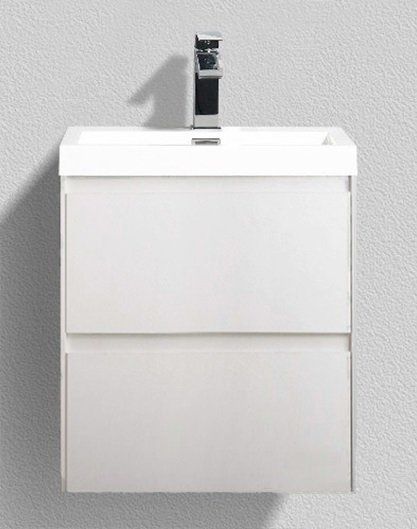 Тумба с раковиной belbagno pietra mini 40 l bianco lucido