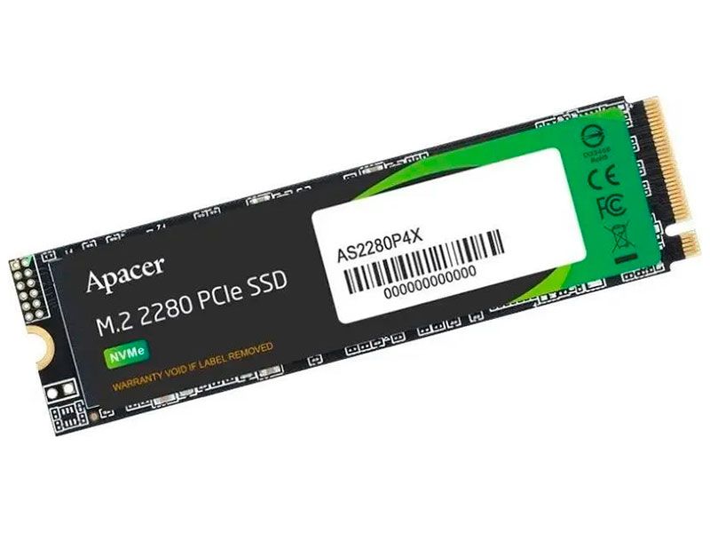 Apacer512ГБВнутреннийSSD-дискM.2AS2280P4512ГбPCIe(AP512GAS2280P4X-1)(M.2AS2280P4512ГбPCIe(AP512GAS2280P4X-1))