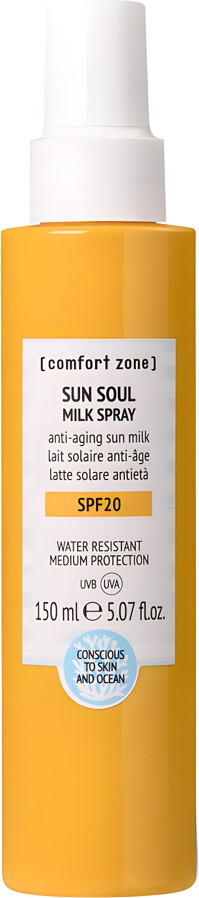 Солнцезащитное молочко-спрей SPF20 / Comfort Zone / Sun Soul Milk Spray SPF20 /150ml