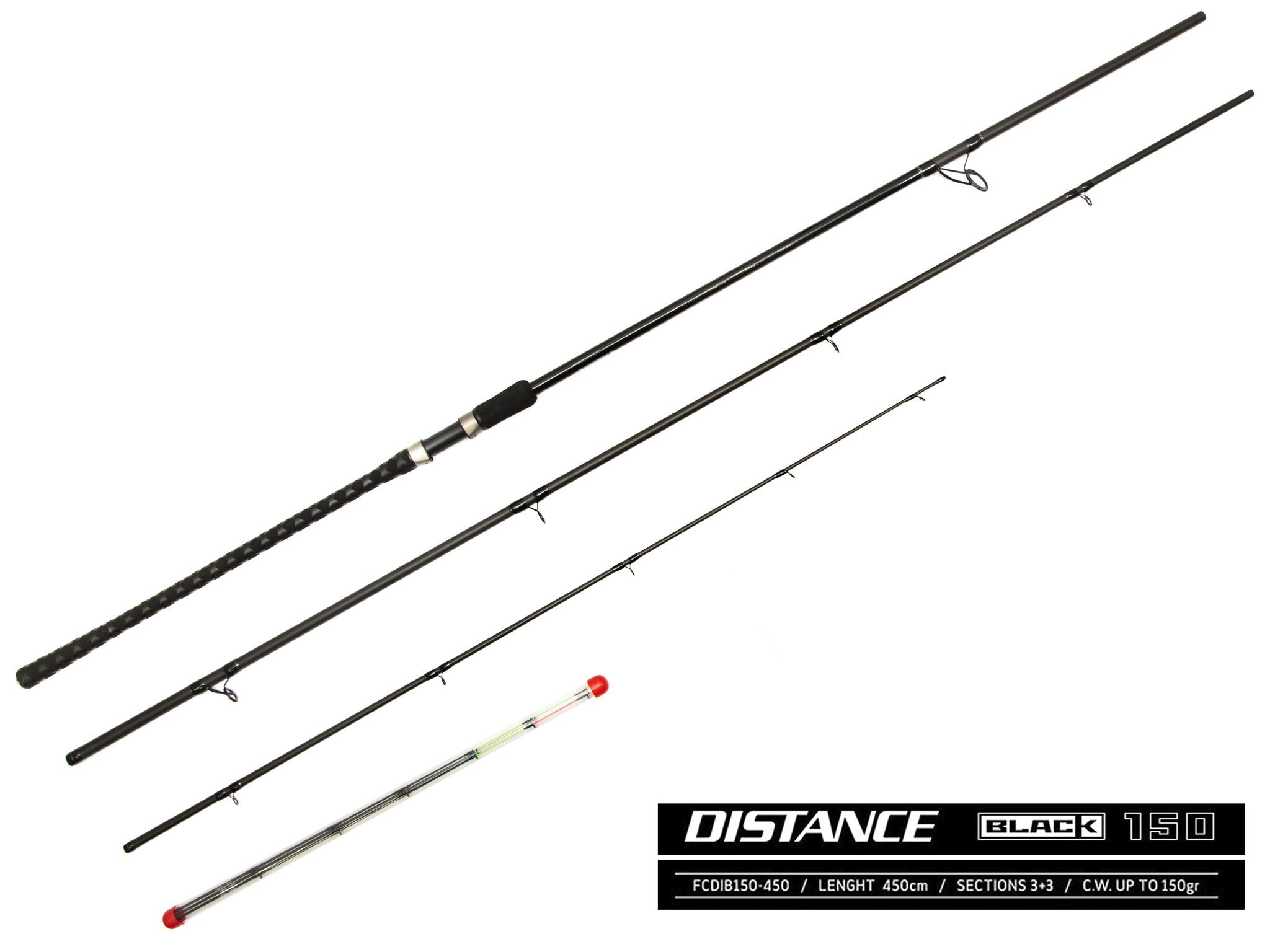 Удилище фидерное FEEDER CONCEPT DISTANCE BLACK 150/450см/тест 150гр/ средне-быстрый/графит HMC (Т36)