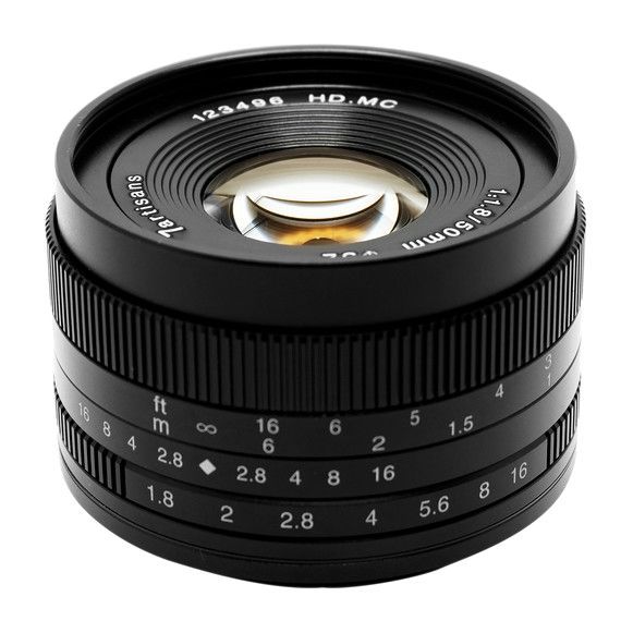 Объектив 7Artisans 50mm F1.8 Sony (E Mount) Чёрный