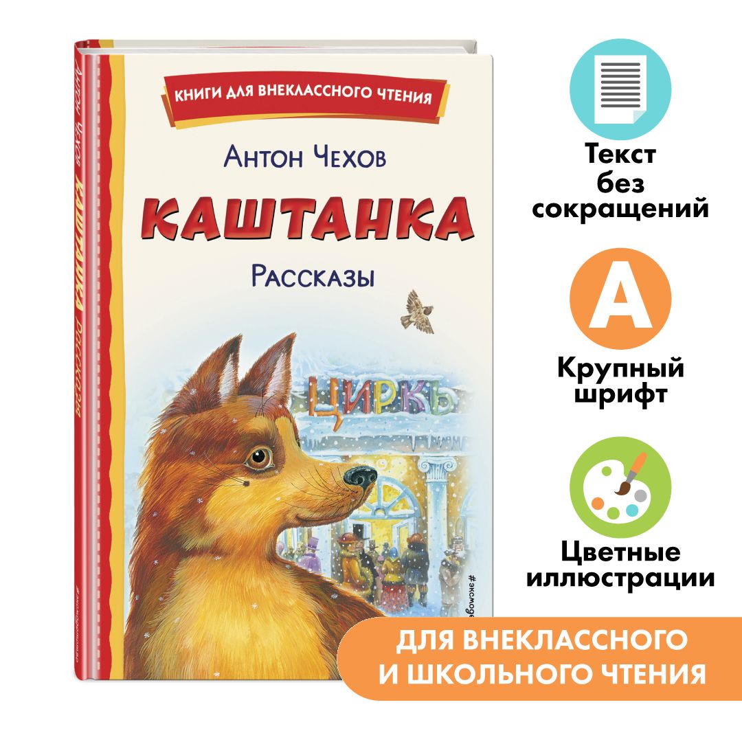 Каштанка. Рассказы. Внеклассное чтение | Чехов Антон Павлович - купить с  доставкой по выгодным ценам в интернет-магазине OZON (634362100)