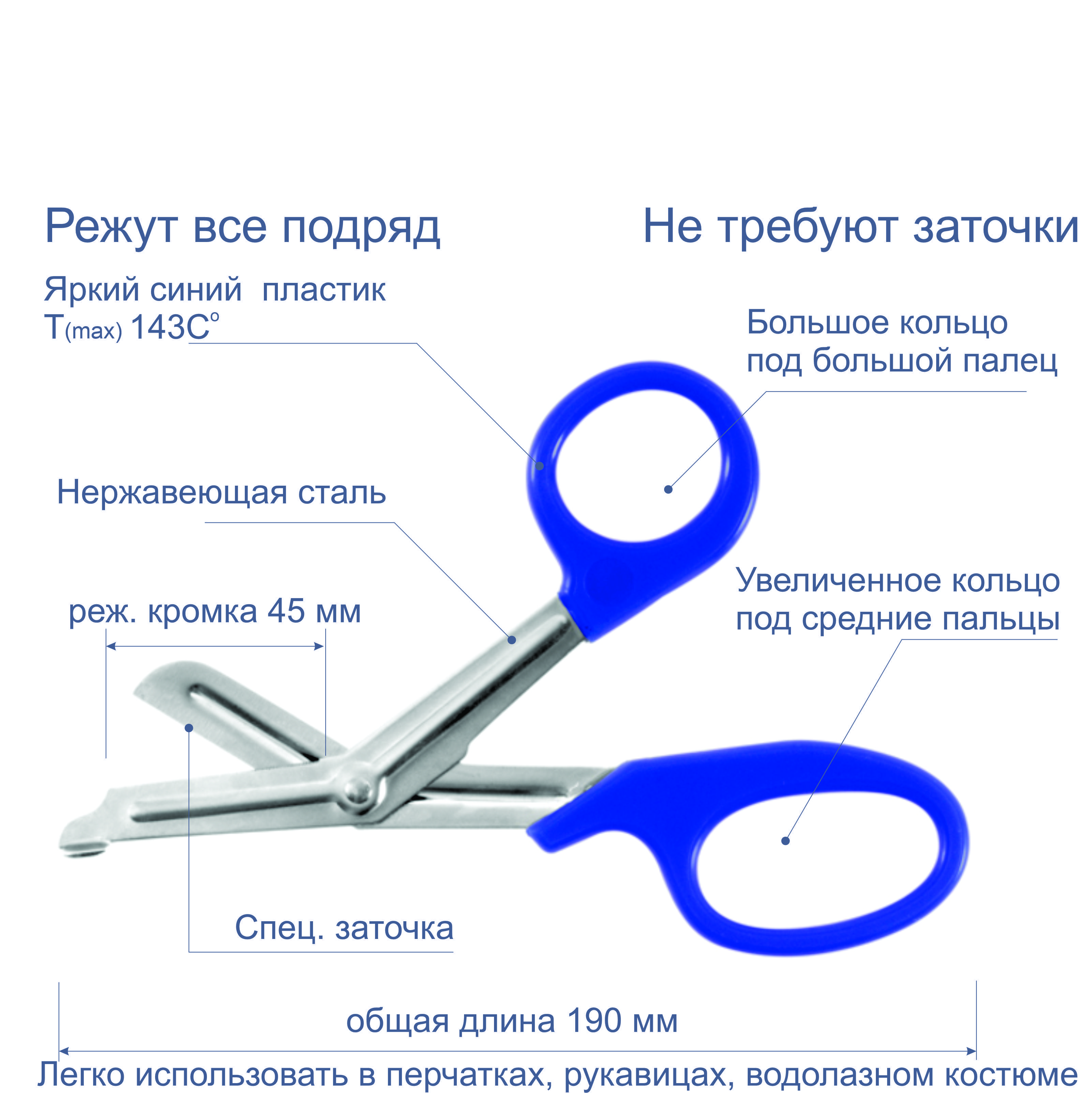 Ножницы с закругленными концами