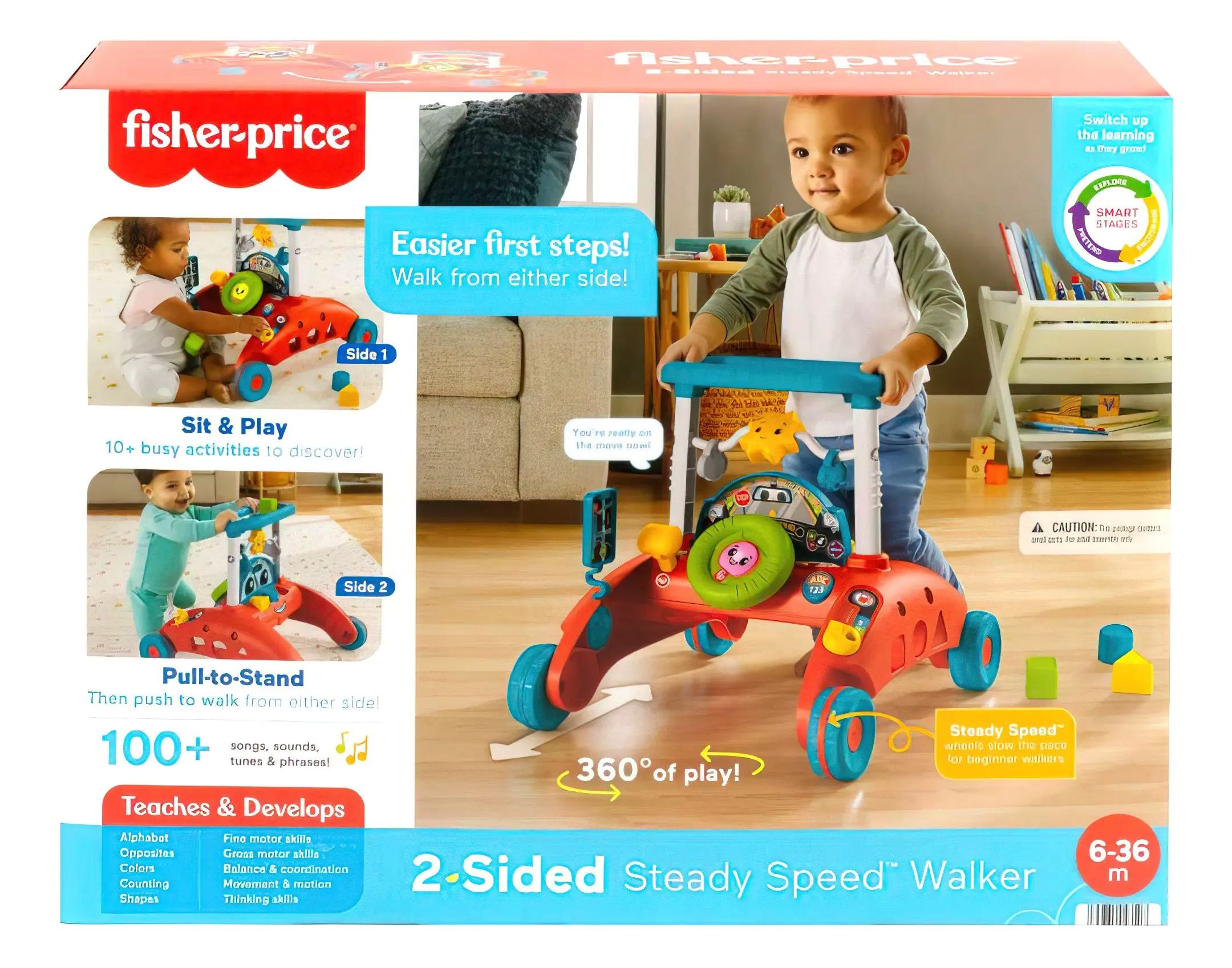 Ходунки Fisher-Price Steady Speed Walker HFT72