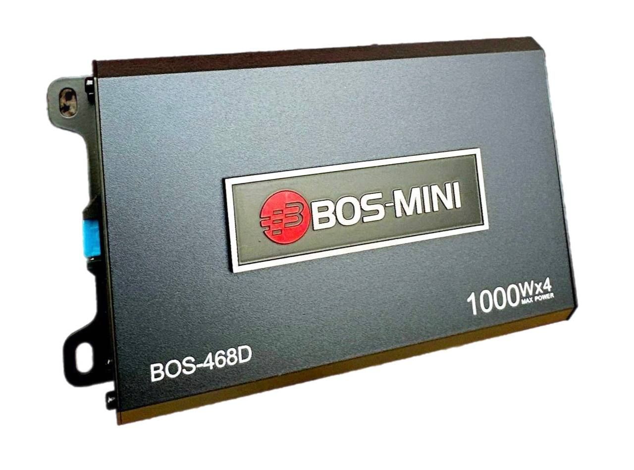 Усилитель автомобильный для Android магнитолы BOS MINI 468D четырехканальный 4х1000W