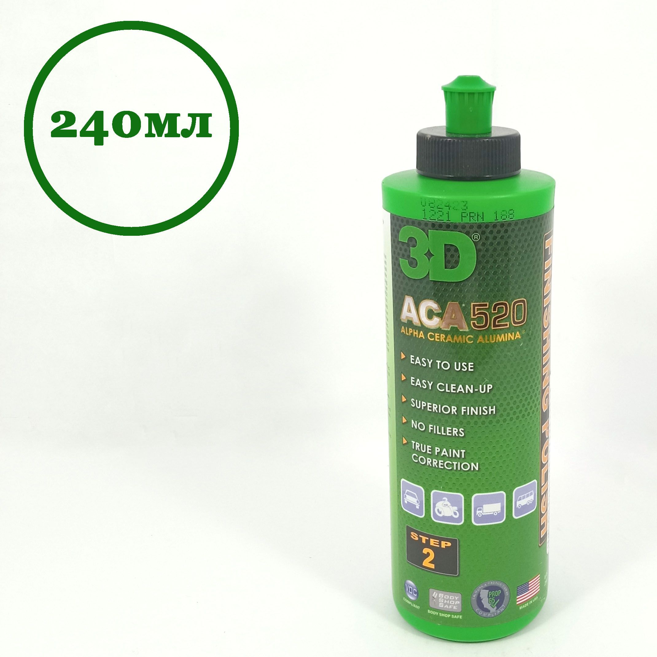 Паста полировальная 3D 520 ACA Finishing Polish 0,24л