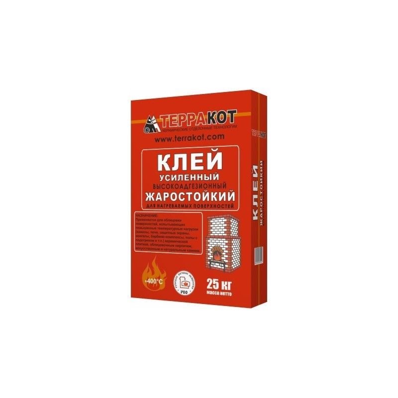 Клей усиленный жаростойкий Терракот (25кг)