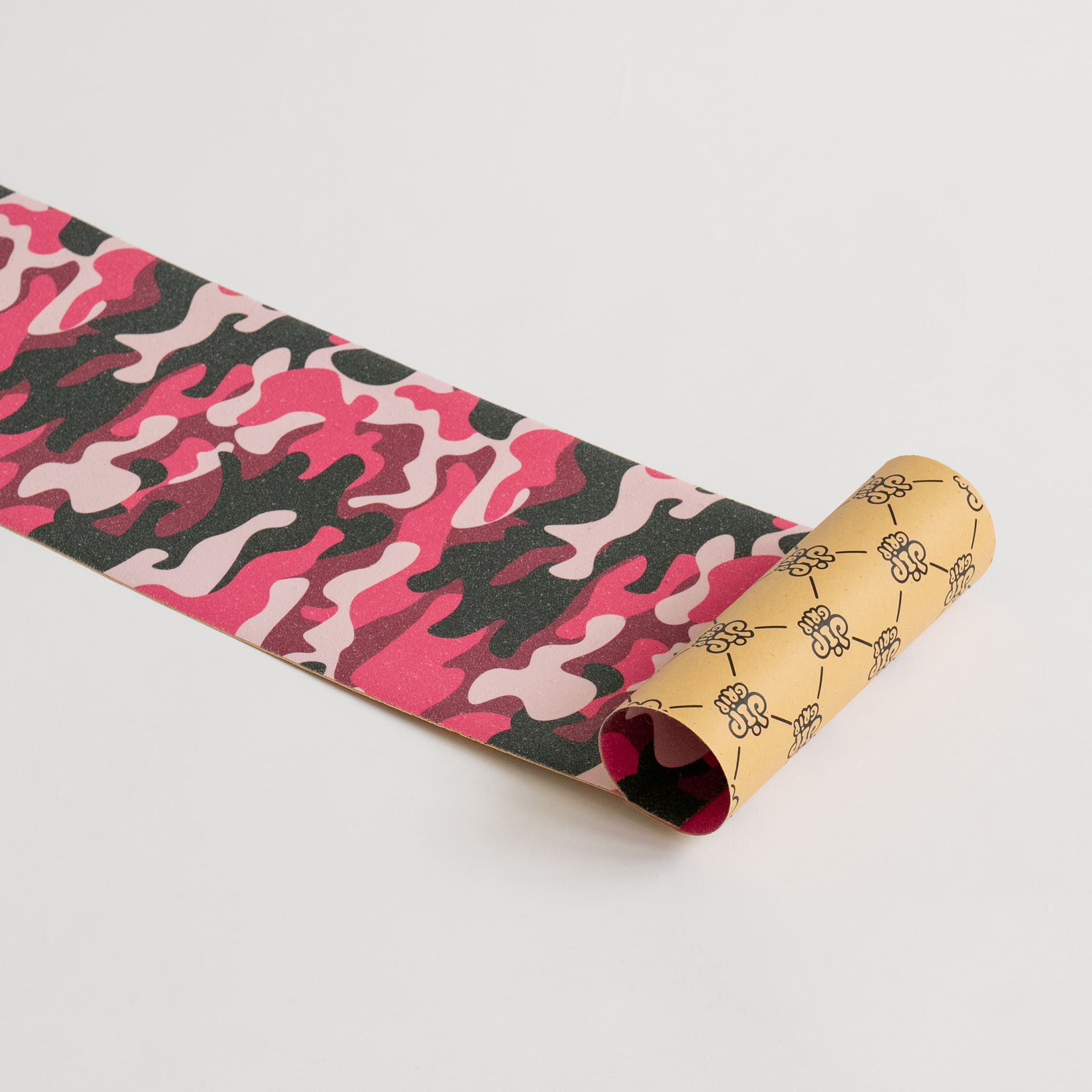 Шкурка для скейтборда Dip Grip CAMO: PINK/BLACK наждак, наждачная бумага, шкурка для скейта, для самоката, для лонгборда, для крузера