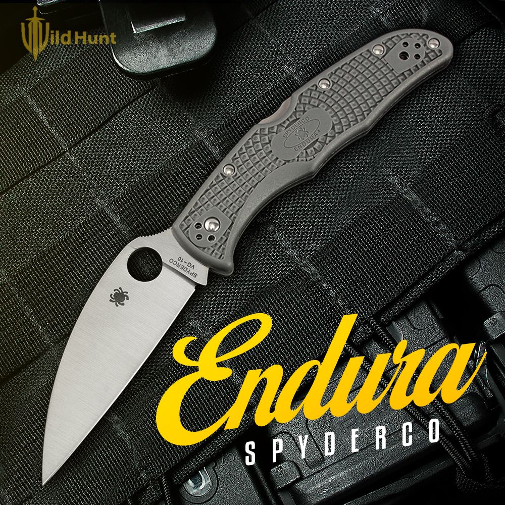 Туристический складной нож Spyderco Endura 4 Wharncliffe Grey