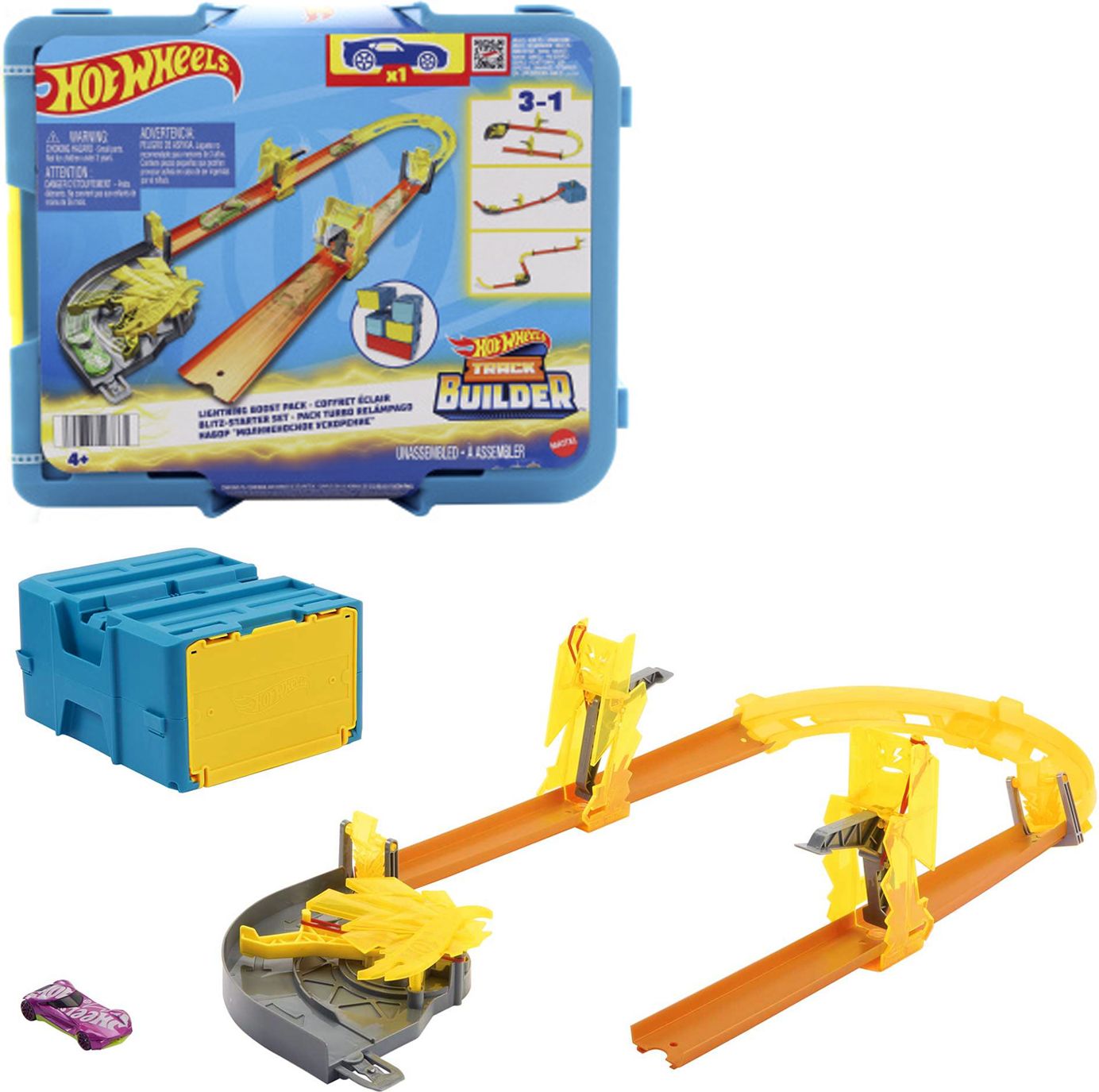 Игровой трек Hot Wheels Track Builder молниеносное ускорение, HMC03