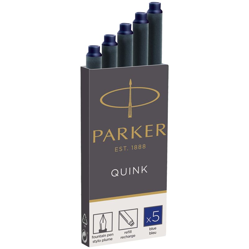 Картридж чернильный Parker "Cartridge Quink" синие, 5шт., блистер (1950403)