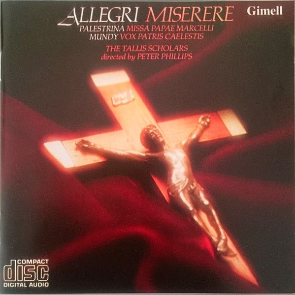 Диск Allegri & Mundy & Palestrina: Allegri:Miserere (1 CD)