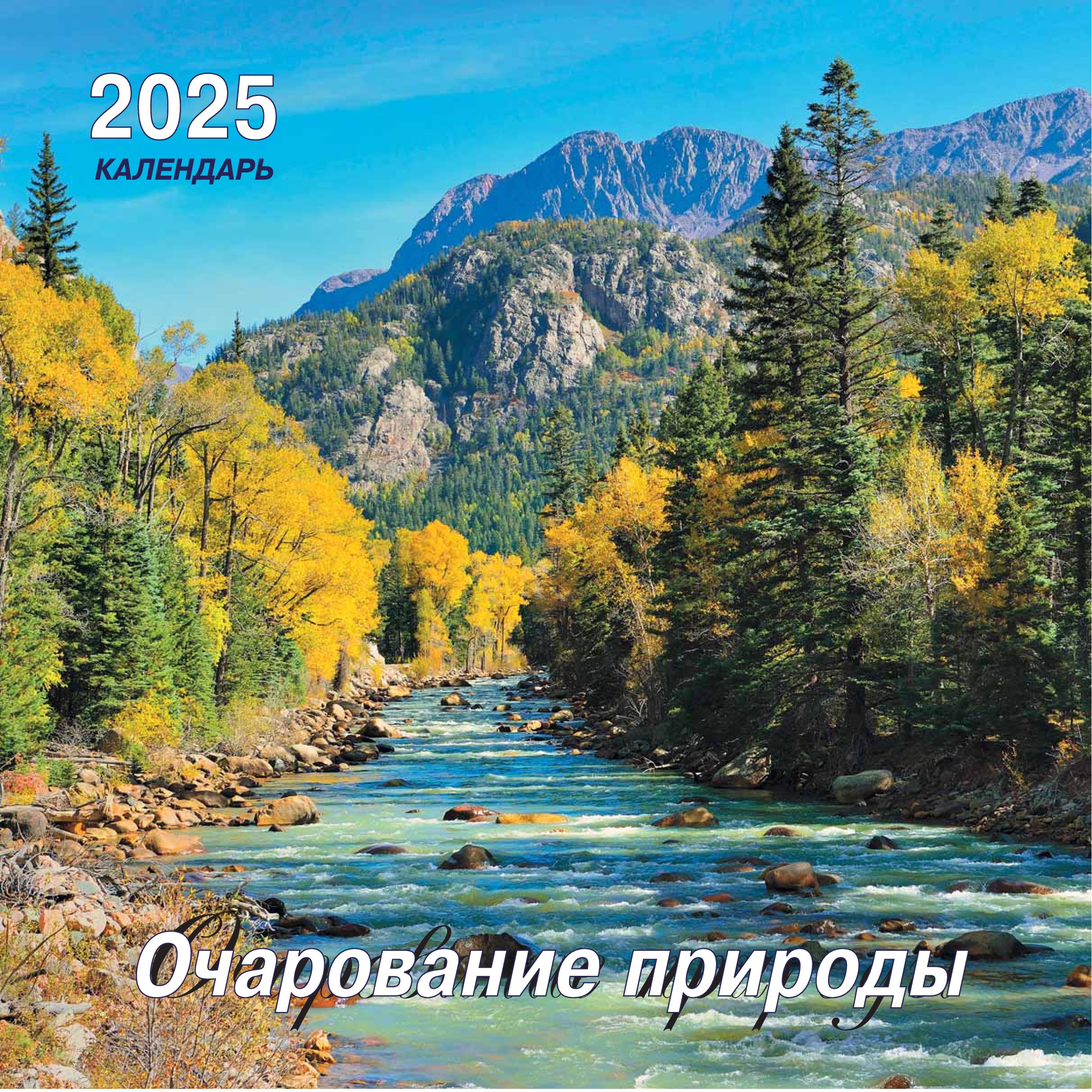 АКАДЕМИЯ КАЛЕНДАРЕЙ Календарь 2025 г., Настенный перекидной, 30 x 30 см