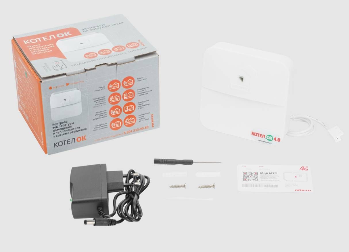 GSM+Wi-FiмодульдлякотласподдержкойOpenTherm"Котел.ОК4.0"