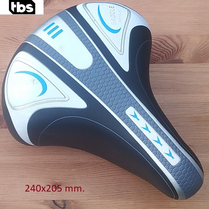 Седло для велосипеда взрослое TBS SADDLE 3052 240х205 мм черное