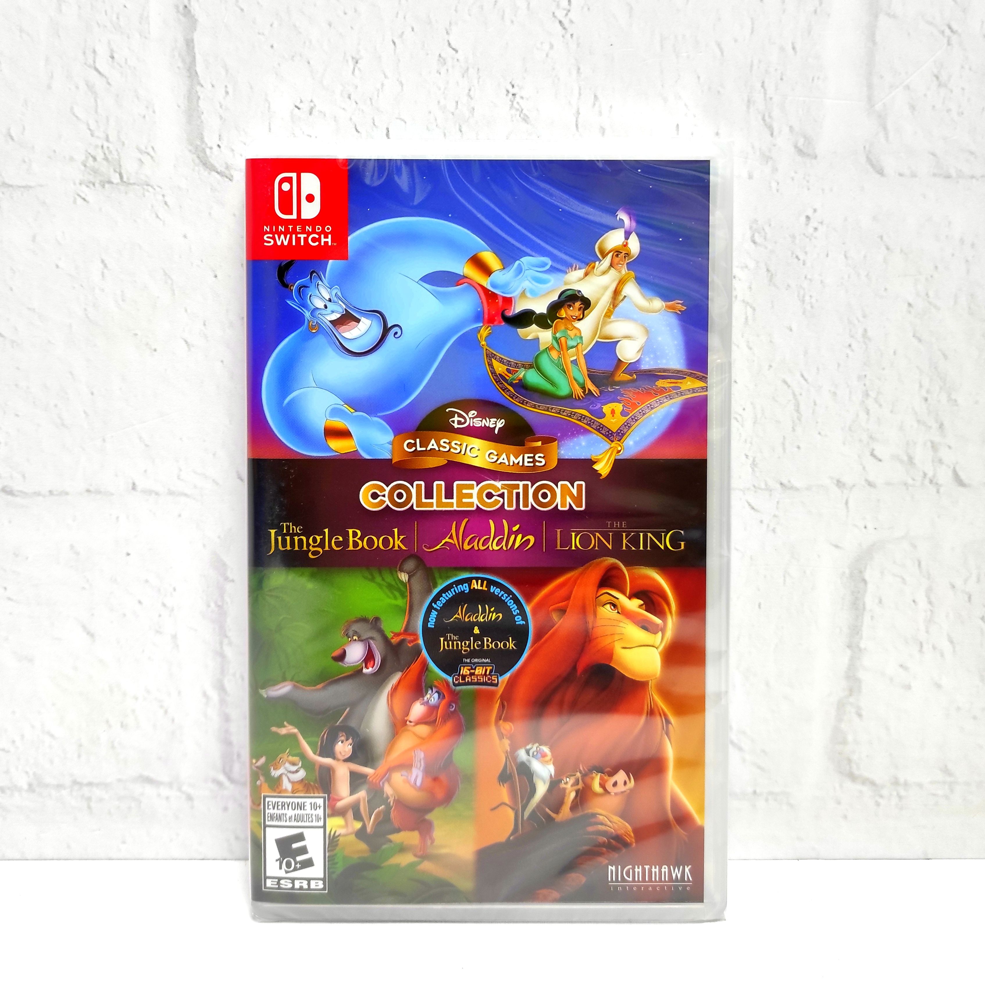 Disney Classic Games The Jungle Book Aladdin and The Lion King (Книга джунглей, Аладдин и Король Лев Видеоигра на картридже Nintendo Switch