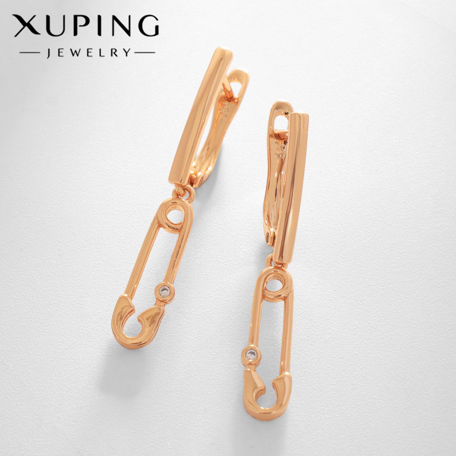 Серьги со стразами XUPING булавка