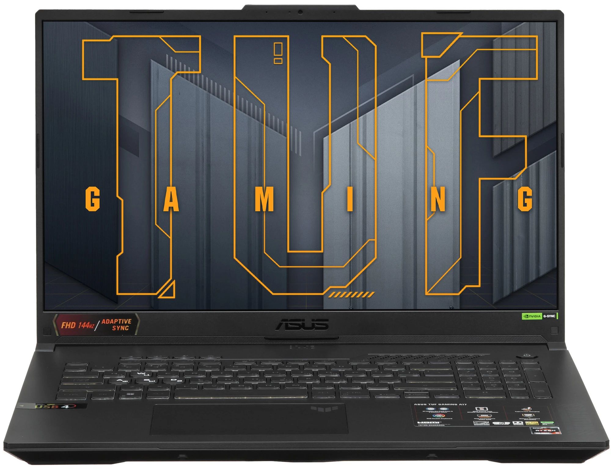 ASUSTUFGamingA17FA707NU-HX052Игровойноутбук17.3",AMDRyzen57535HS,RAM16ГБ,SSD,NVIDIAGeForceRTX4050дляноутбуков(6Гб),Безсистемы,(90NR0EF5-M00380),серый,Русскаяраскладка