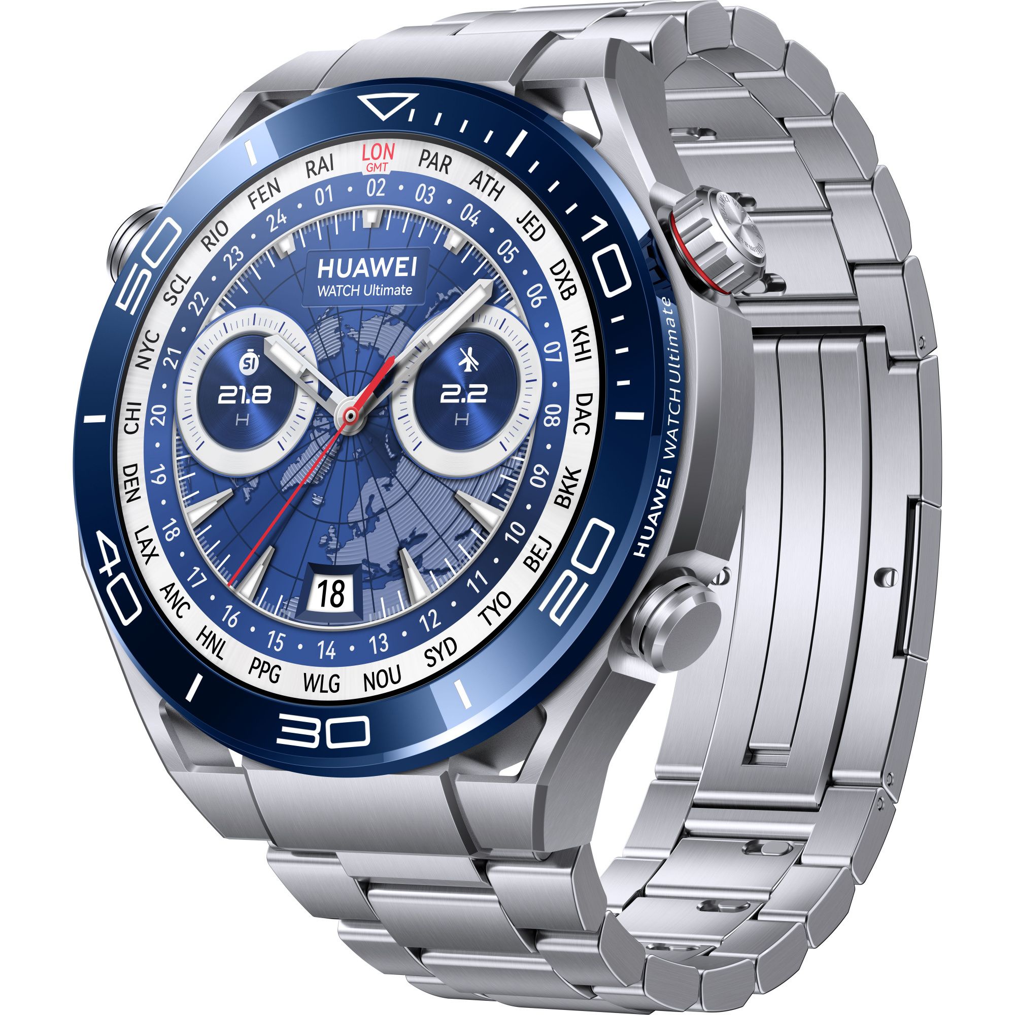 Смарт-часыHUAWEIWatchUltimateCLB-B19серебристый(55020agq)