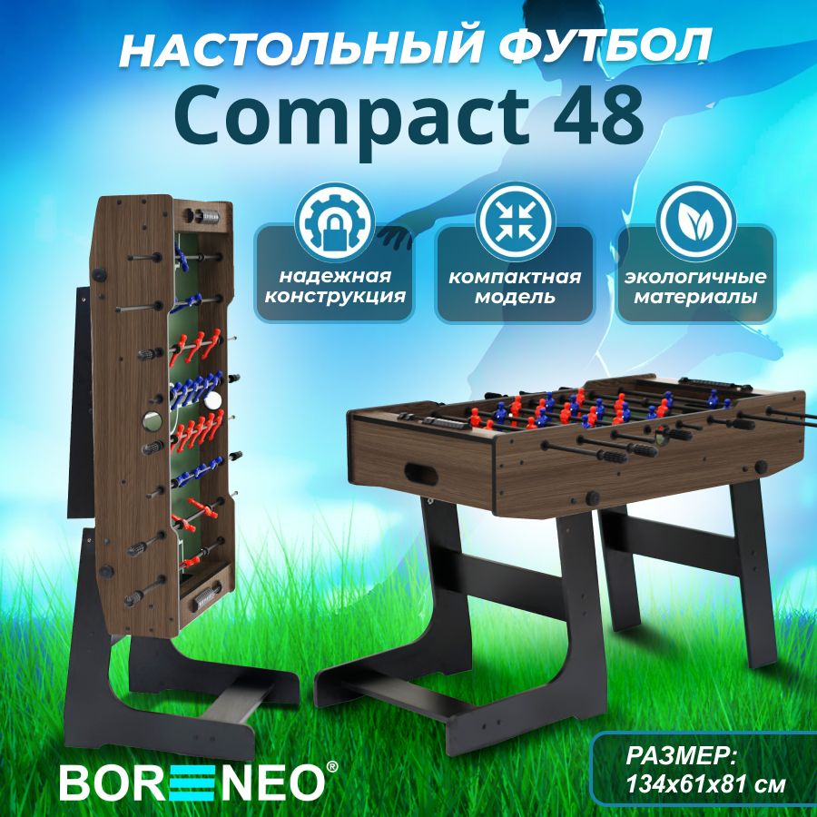 Настольный футбол, Мини футбол, Кикер BOR NEO Compact 48, цвет Палдао