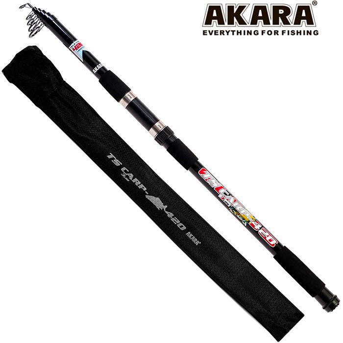 Удилище телескоп стекло карповое Akara TS Carp 3Lbs 4,2 м