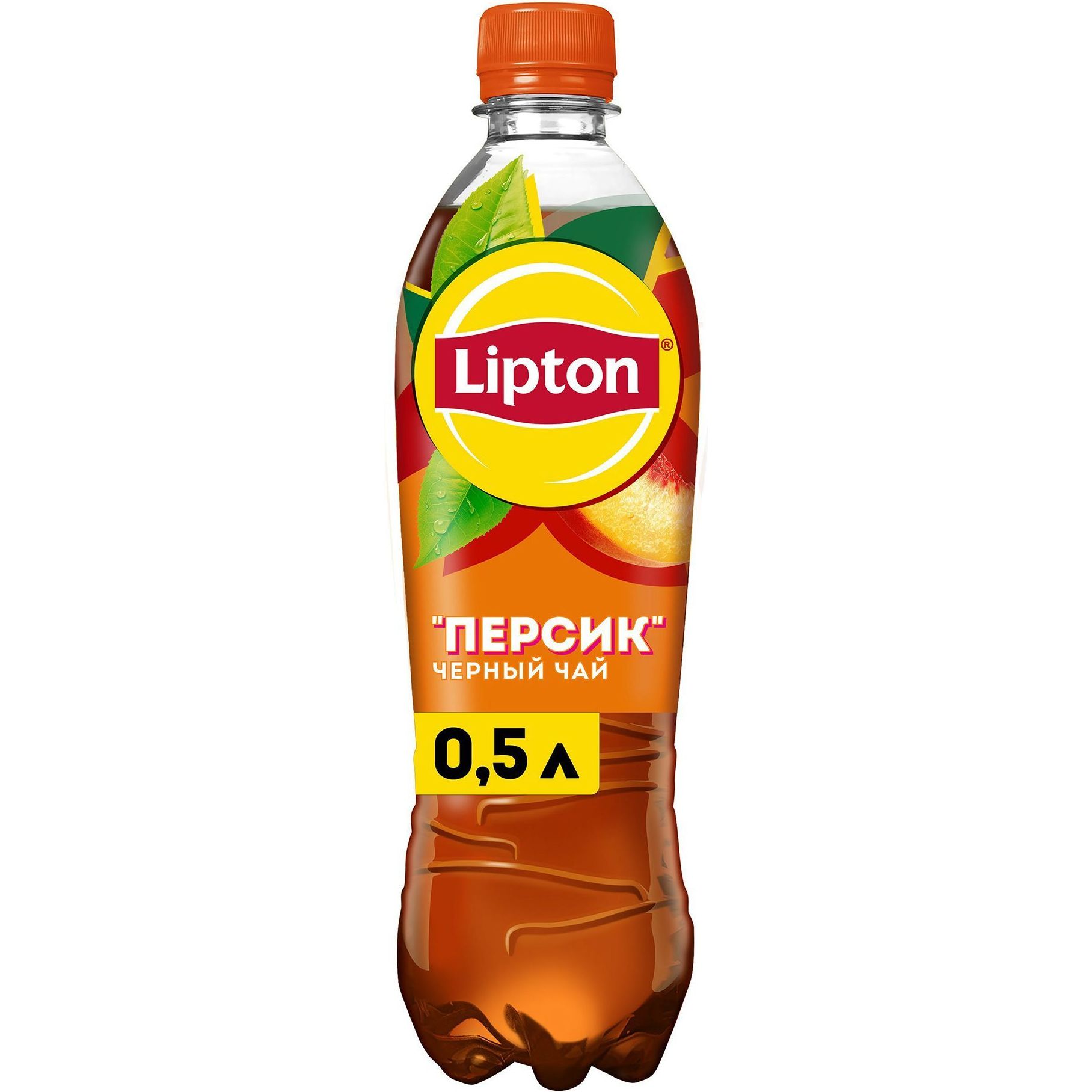 Холодный чай Lipton черный персик 500 мл