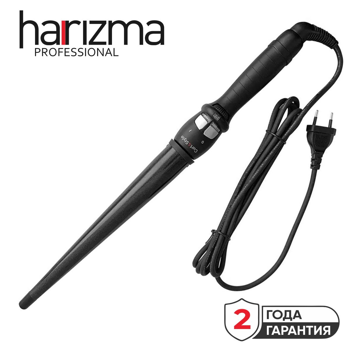 Плойка для завивки волос конусная профессиональная 13-32 мм Harizma Curl&Style h10303LED