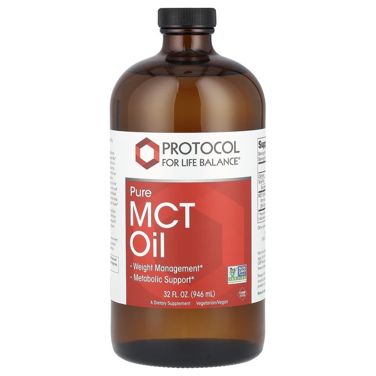 Protocol for Life Balance, Органическое масло среднецпочечных триглицеридов, MCT Oil, 946 мл