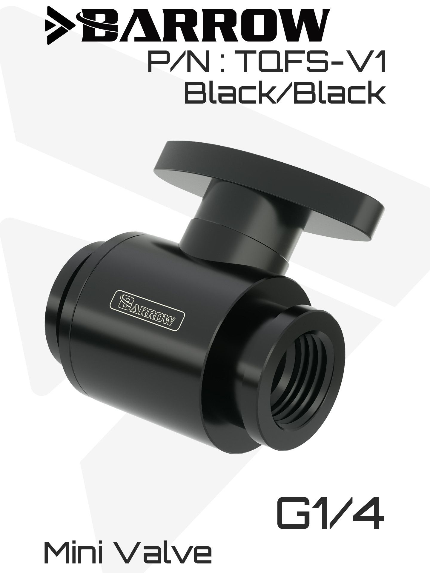 Кран Barrow Mini Valve (With ABS Handle) - Black